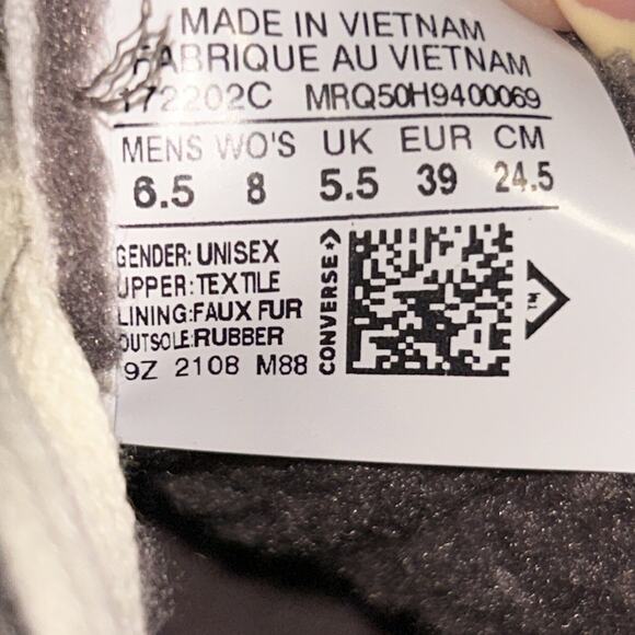 Converse Sherpa Vapor Mauve Egret Violet Ore Size 8 - Picture 13 of 13